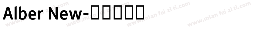 Alber New字体转换